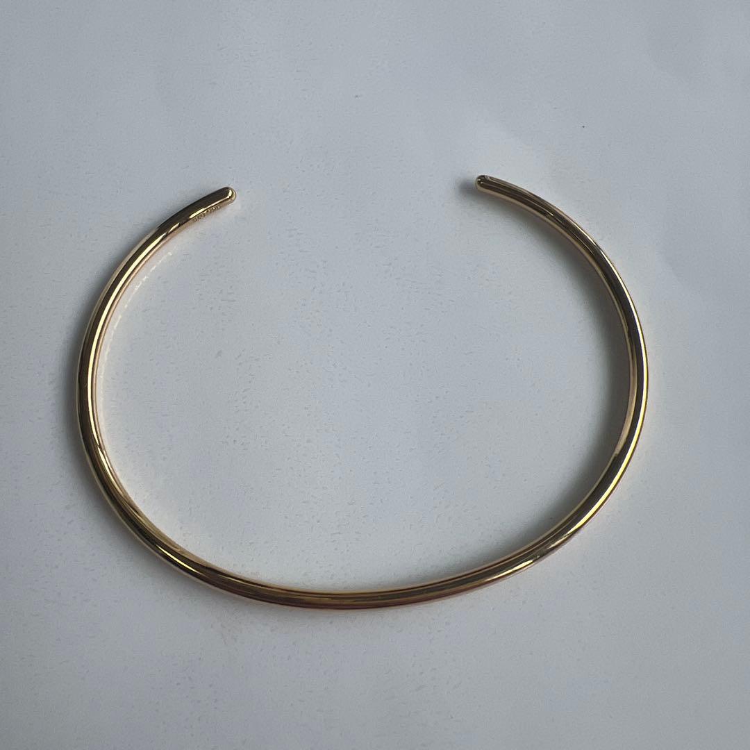 もか様⭐︎ete オブジェ シン バングル S イエローゴールド