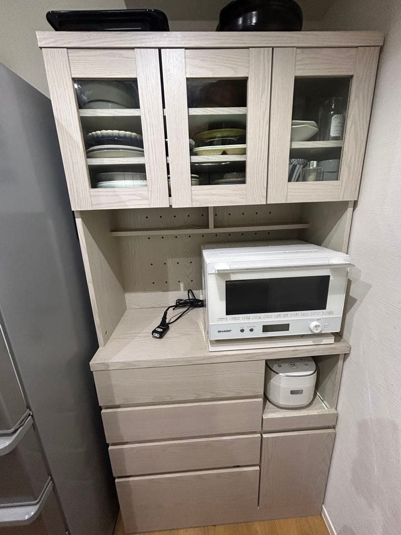 【引取限定】LOWYA 食器棚　カップボード