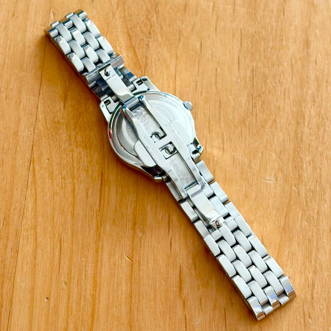 GUCCI グッチ 5500L ラウンドフェイス 腕時計 ステンレススチール