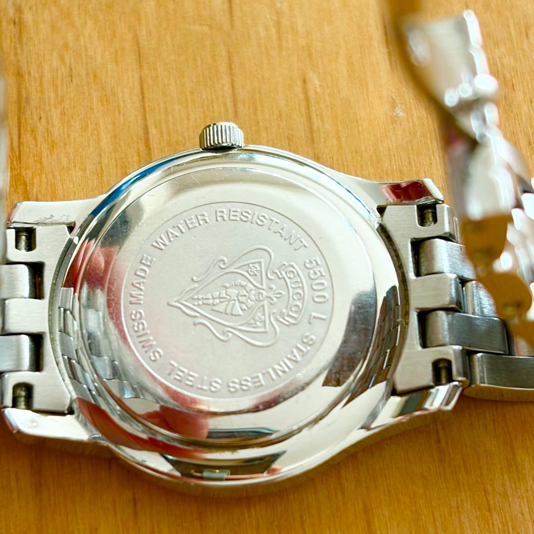 GUCCI グッチ 5500L ラウンドフェイス 腕時計 ステンレススチール