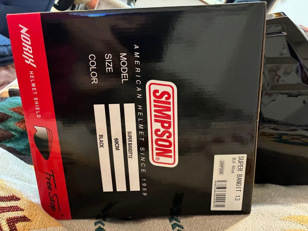 SIMSON フルフェイスヘルメット ブラック ミラーシールド