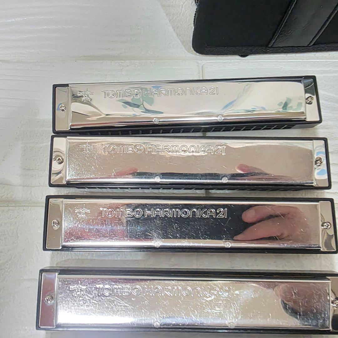 292】M. SUZUKI Humming トレモロハーモニカ　７本　TOMBO
