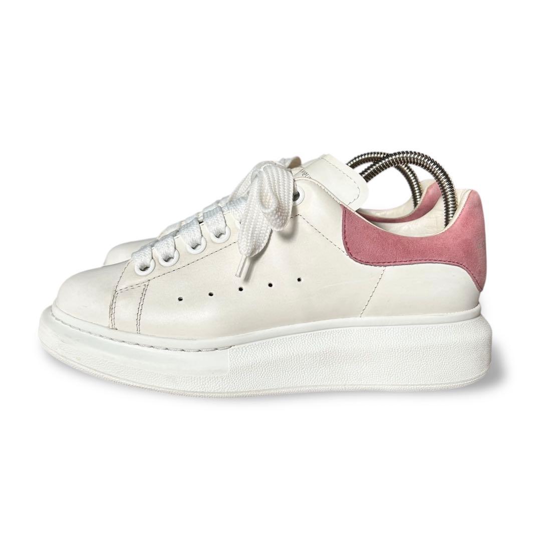 《超美品》アレキサンダーマックイーン 厚底 スニーカー ホワイト ピンク 38