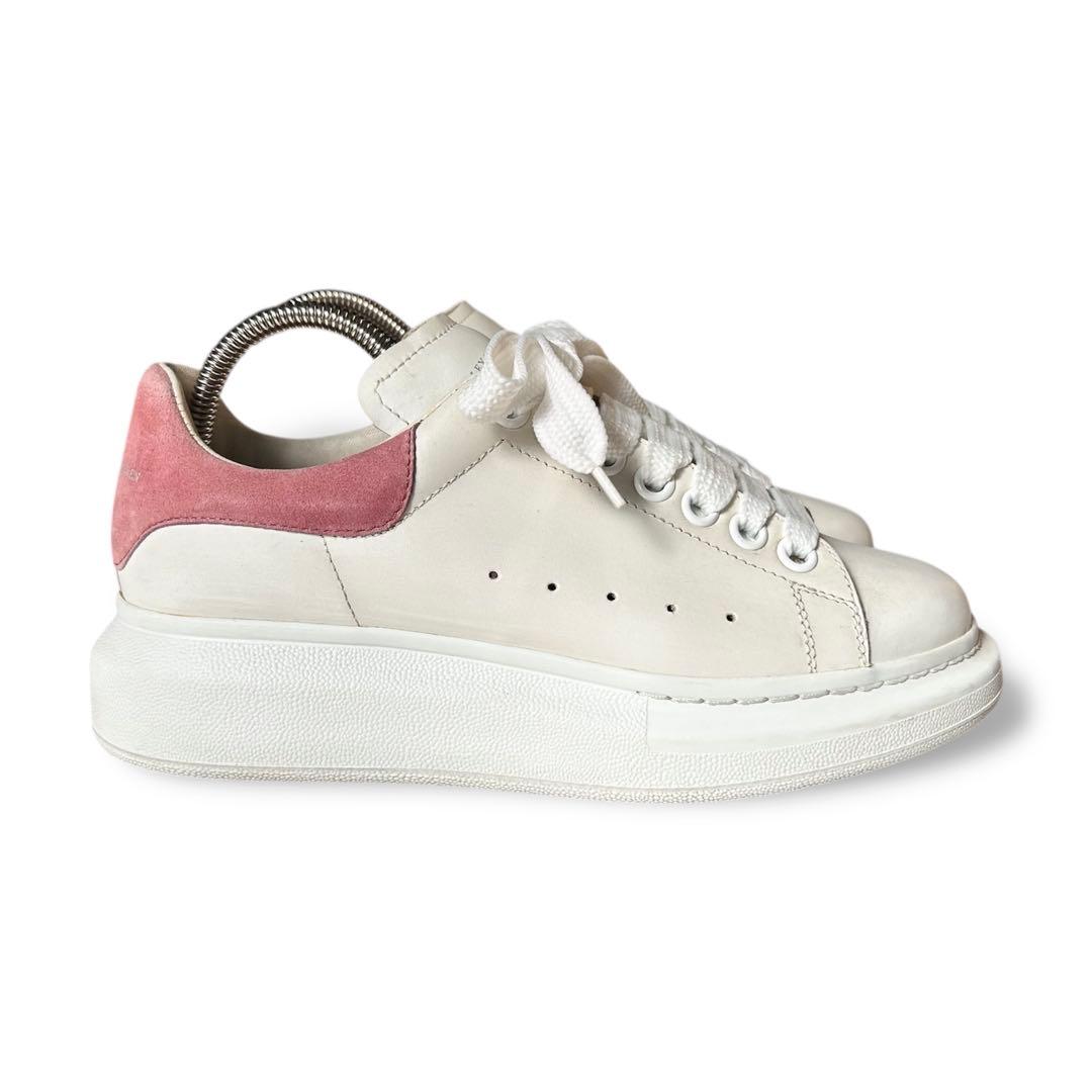 《超美品》アレキサンダーマックイーン 厚底 スニーカー ホワイト ピンク 38