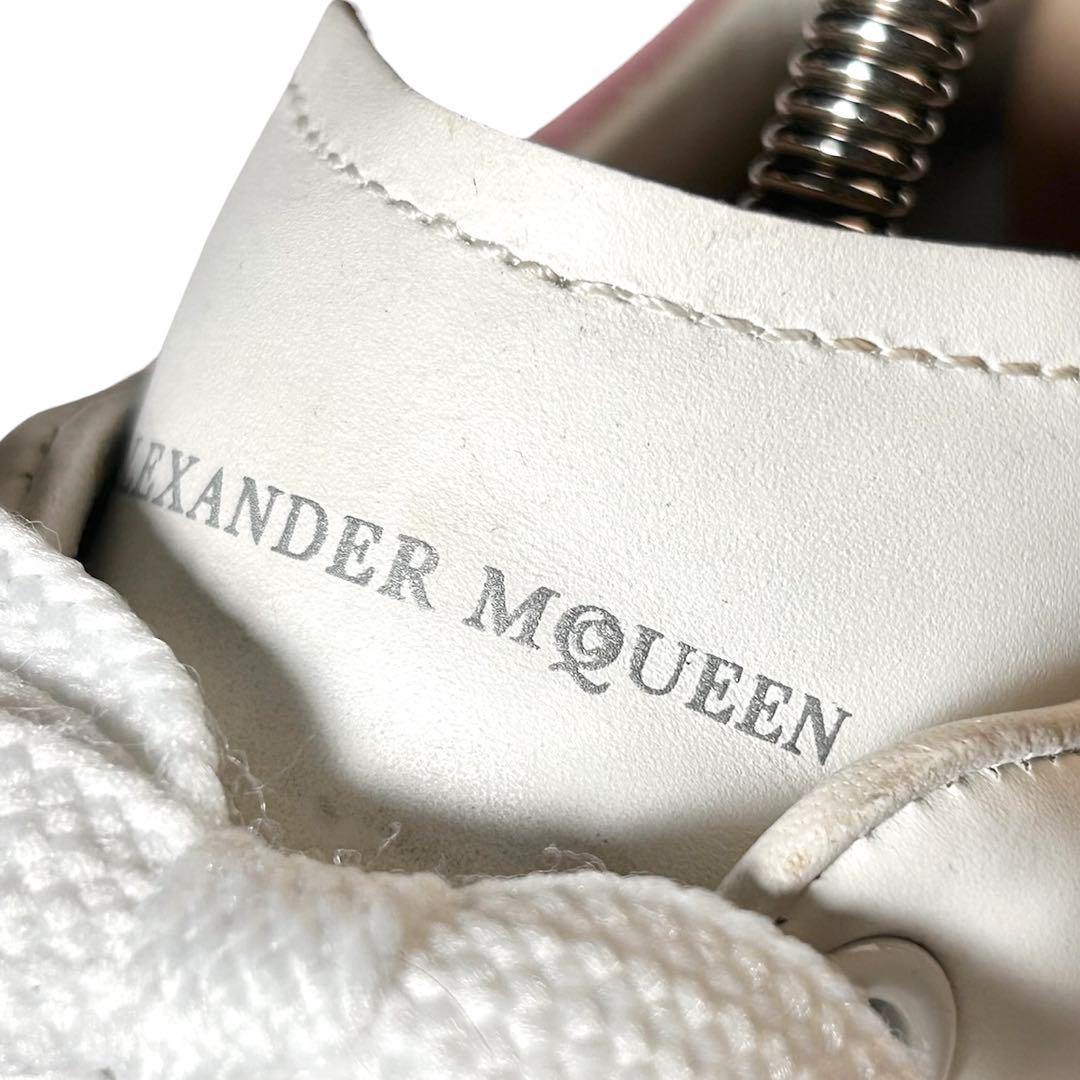 《超美品》アレキサンダーマックイーン 厚底 スニーカー ホワイト ピンク 38