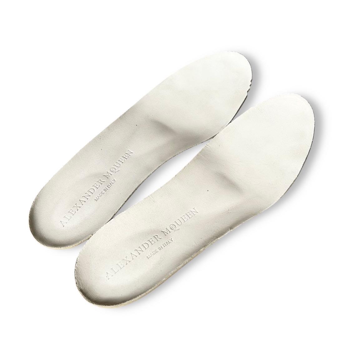 《超美品》アレキサンダーマックイーン 厚底 スニーカー ホワイト ピンク 38