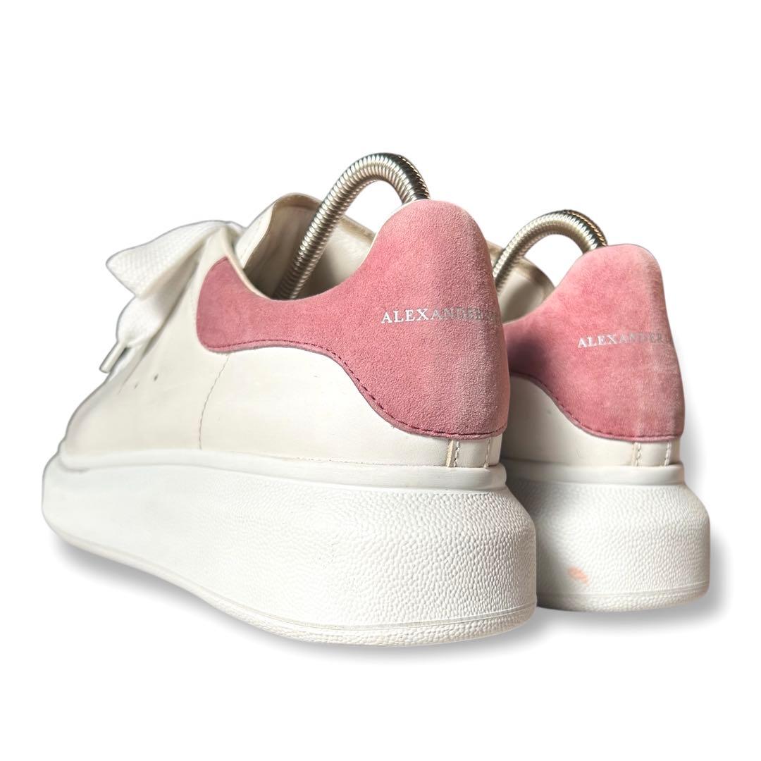 《超美品》アレキサンダーマックイーン 厚底 スニーカー ホワイト ピンク 38
