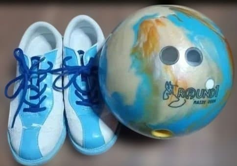 ROUND1 MAIZE DEER ボウリングボール シューズ 2点セット