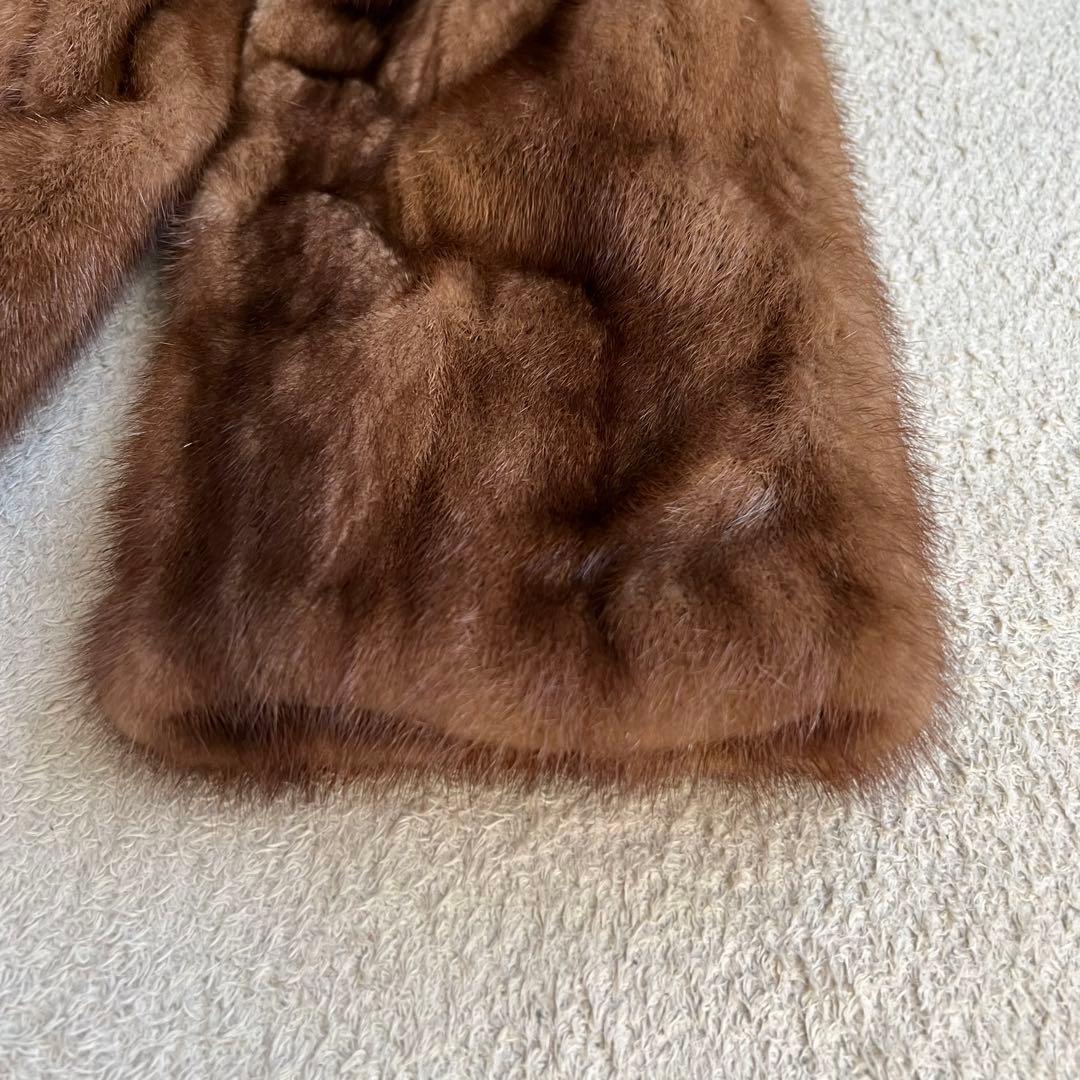 美品　サガミンク　ロイヤル　ロング　キャメル　ファーコート