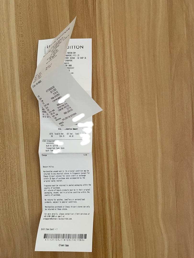 専用です　新品ルイヴィトン マフラー・オンリー LV・ミニ コンフィレシート付き