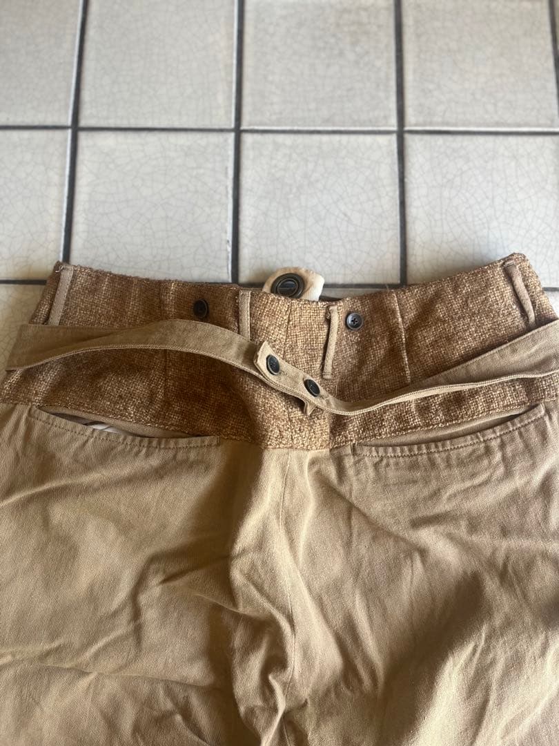 KAPITAL キャピタル　希少 本革仕様 チノ ピエロパンツ ベージュ 3