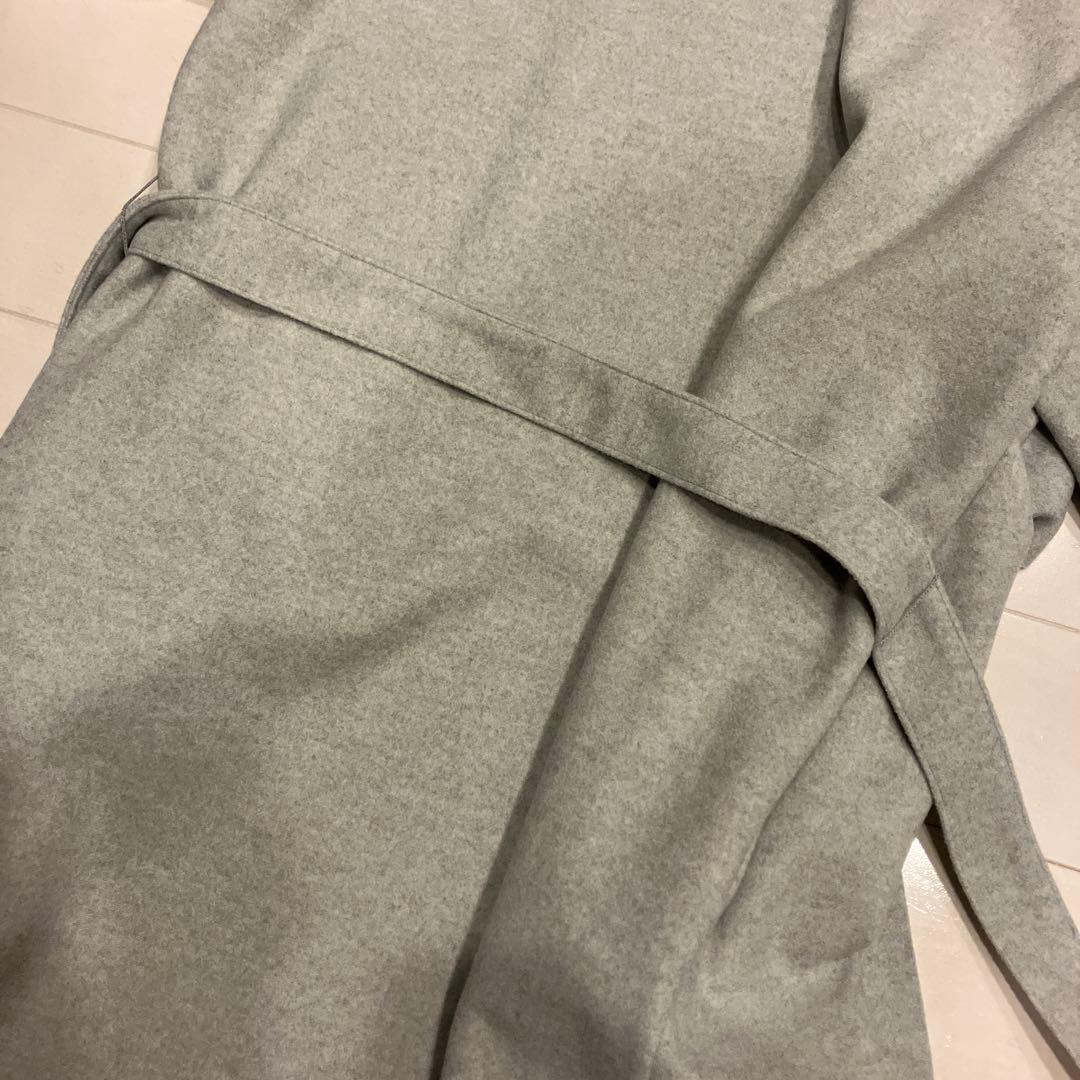 新品DUALVIEWベルト付きライトグレーコート40 47300円