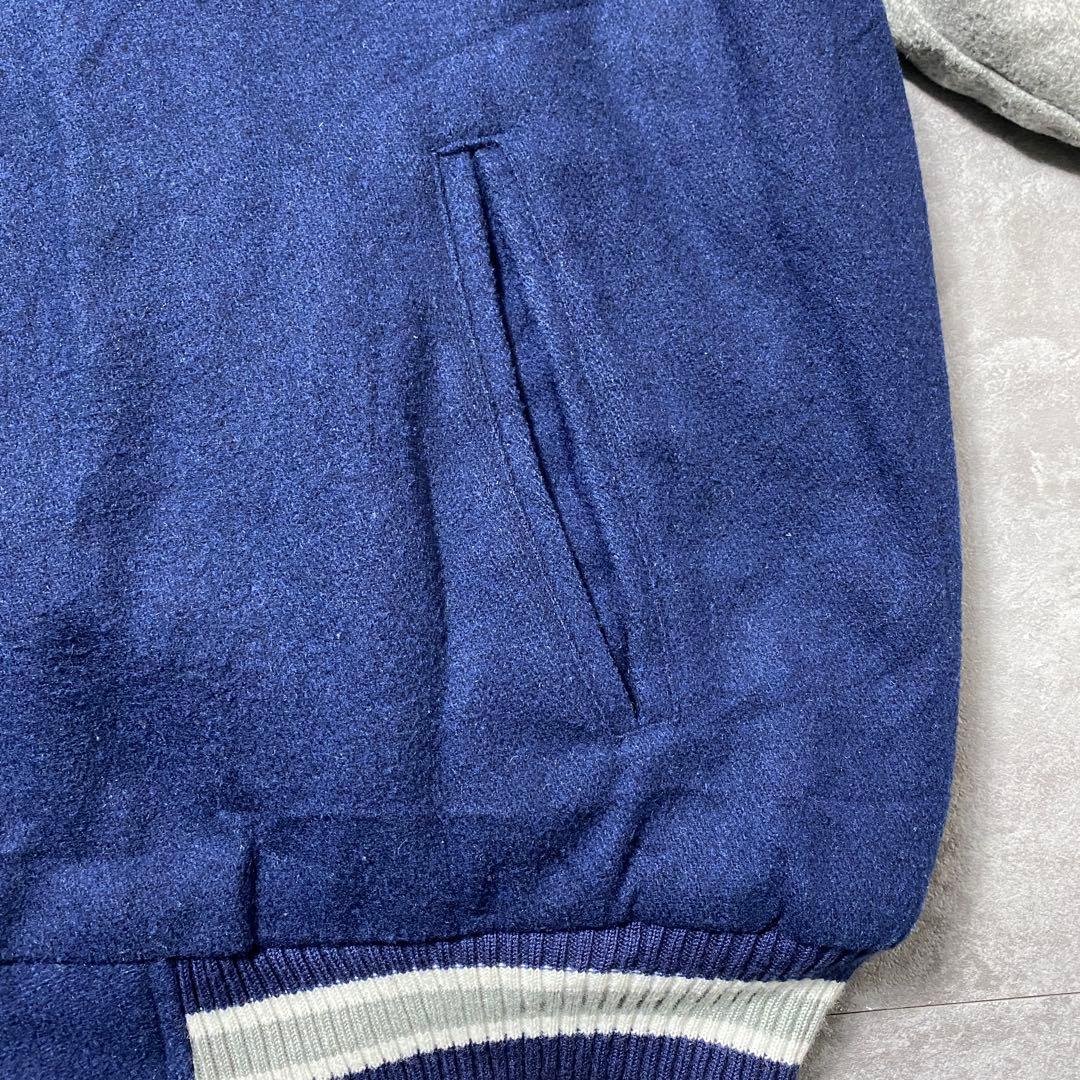 90's NFL ダラス・カウボーイズ　バックロゴ　ウール　中綿　スタジャン