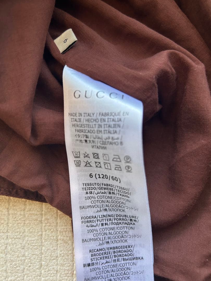 【美品】GUCCI フラワー刺繍　ワンピース