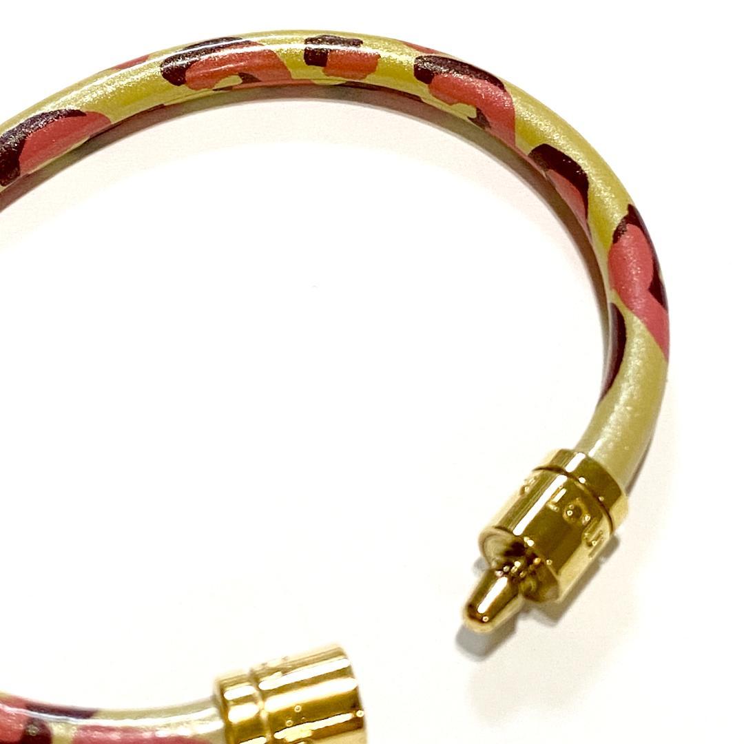 LOUIS VUITTON ブラスレキープイット レオパード バングル