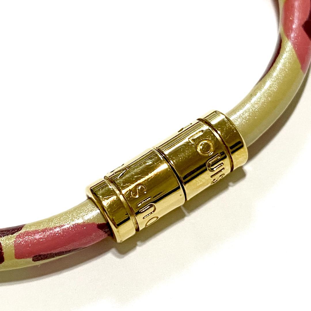 LOUIS VUITTON ブラスレキープイット レオパード バングル