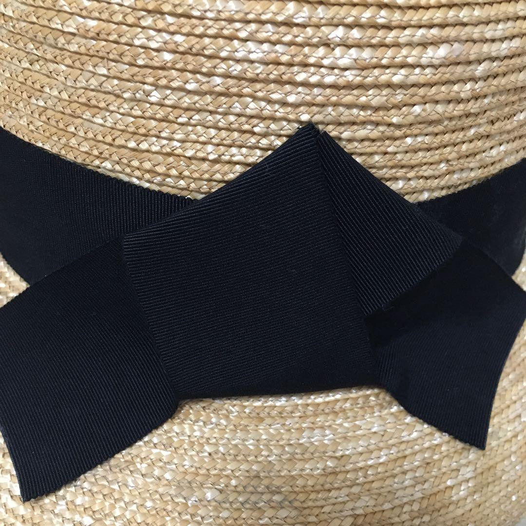 KEIKO IGATA 麦わら帽子 リボン