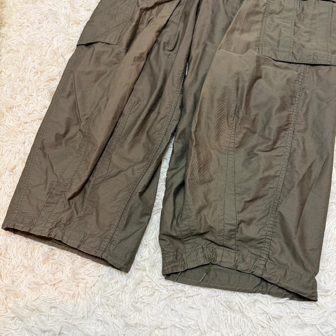 Needles ニードルス カーゴパンツ Mサイズ オリーブ ドローコード付き