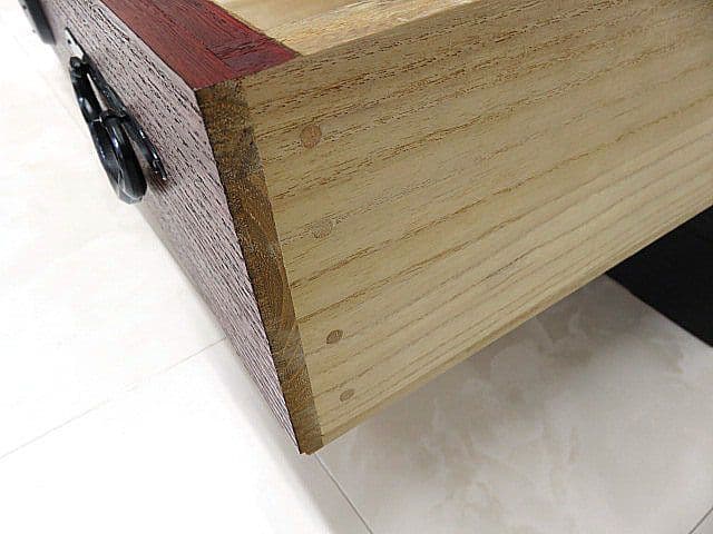 ぶ*〜様 伝統工芸/国産品　米沢箪笥　黒/朱塗り着物箪笥　　木釘/和箪笥/刀箪笥