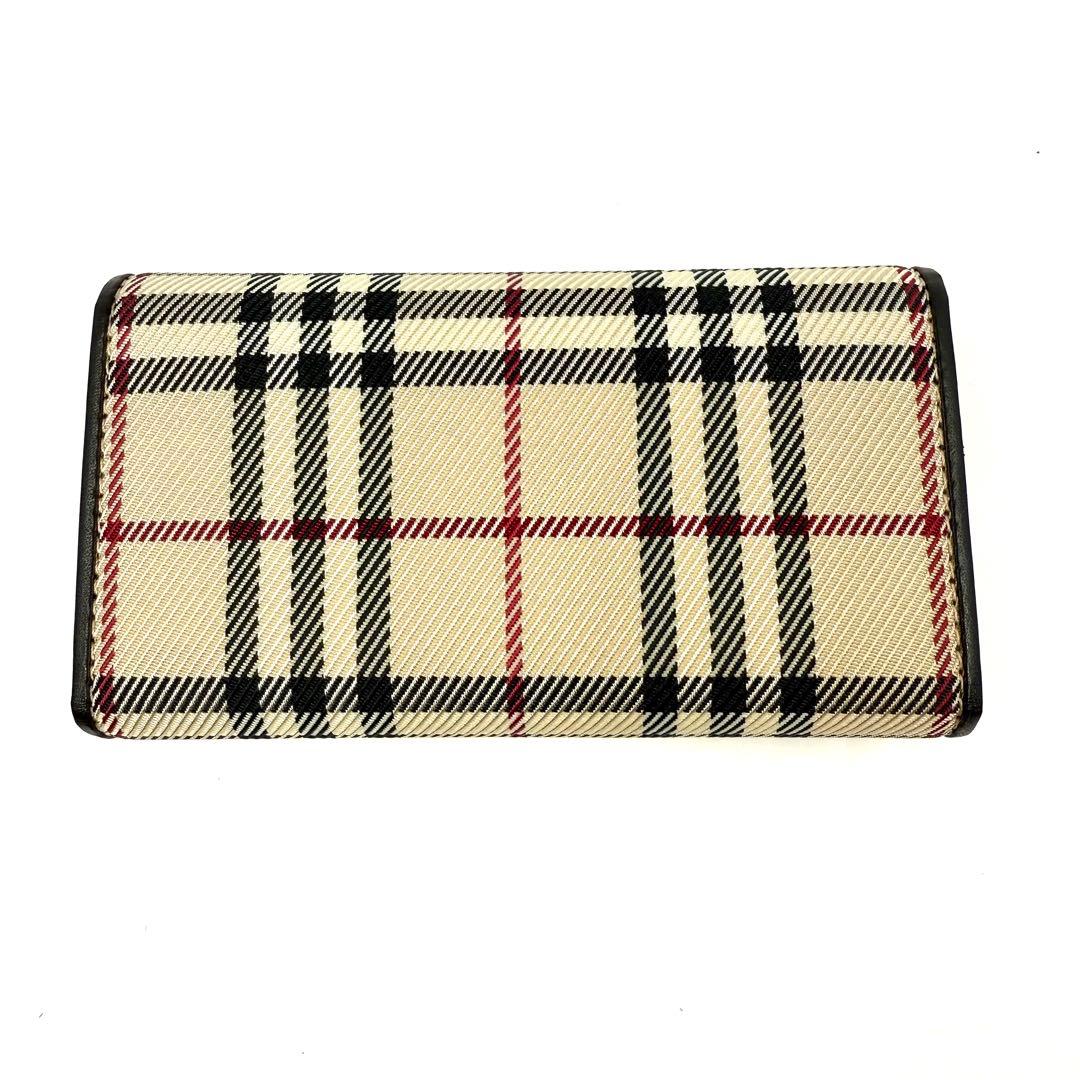 【未使用・美品】Burberry バーバリー　キーケースチェック柄 キャンバス地