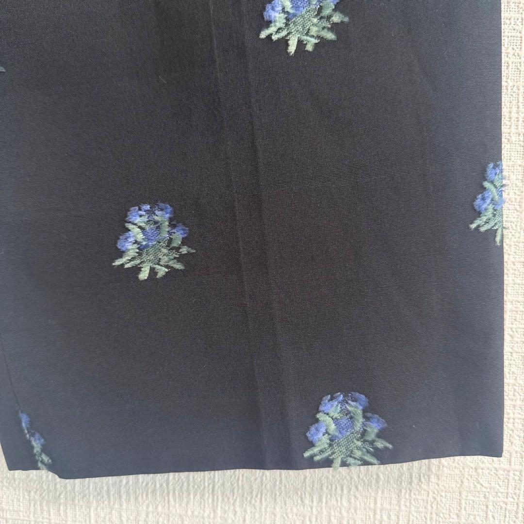 【美品】LOEFF アザミ ジャカード クロップドパンツ ロエフ