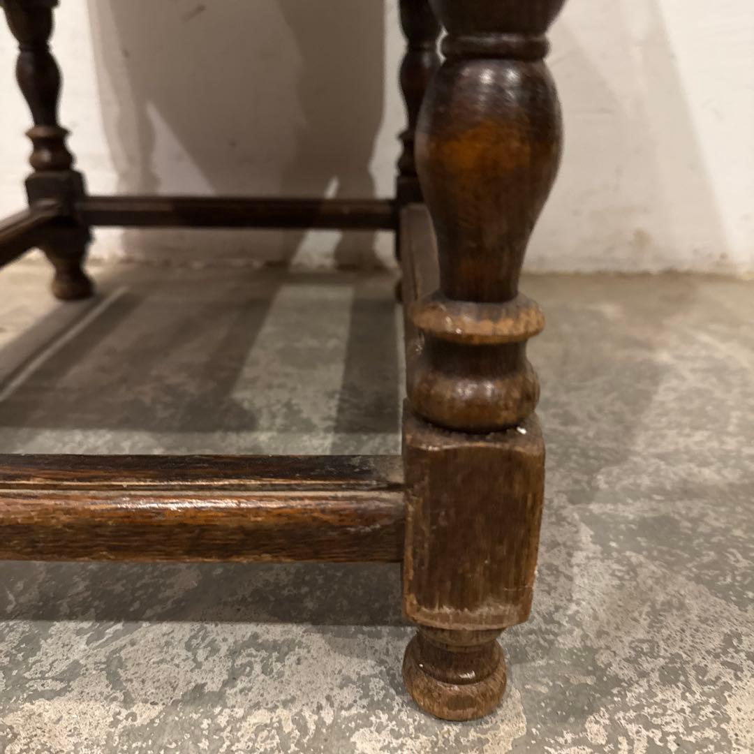 年末年始saleヴィンテージ　木製サイドテーブル　引き出し付き　2段