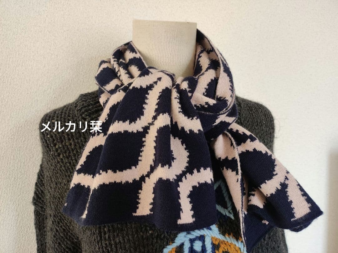 ヴィヴィアンウエストウッド スクイグル リバーシブルマフラー scarf
