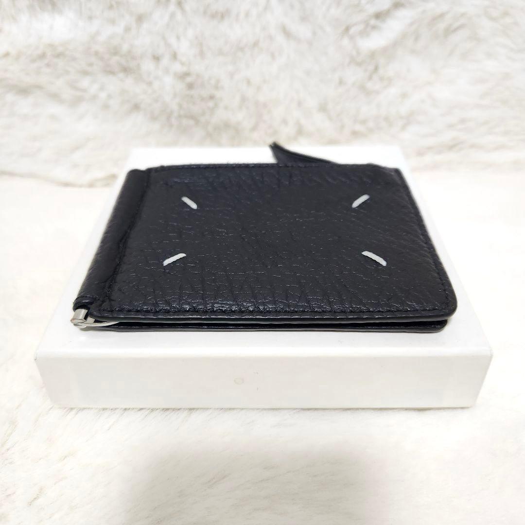 ✨極美品　正規品✨マルジェラ　マネークリップ　二つ折り　ステッチ　カレンダー　黒