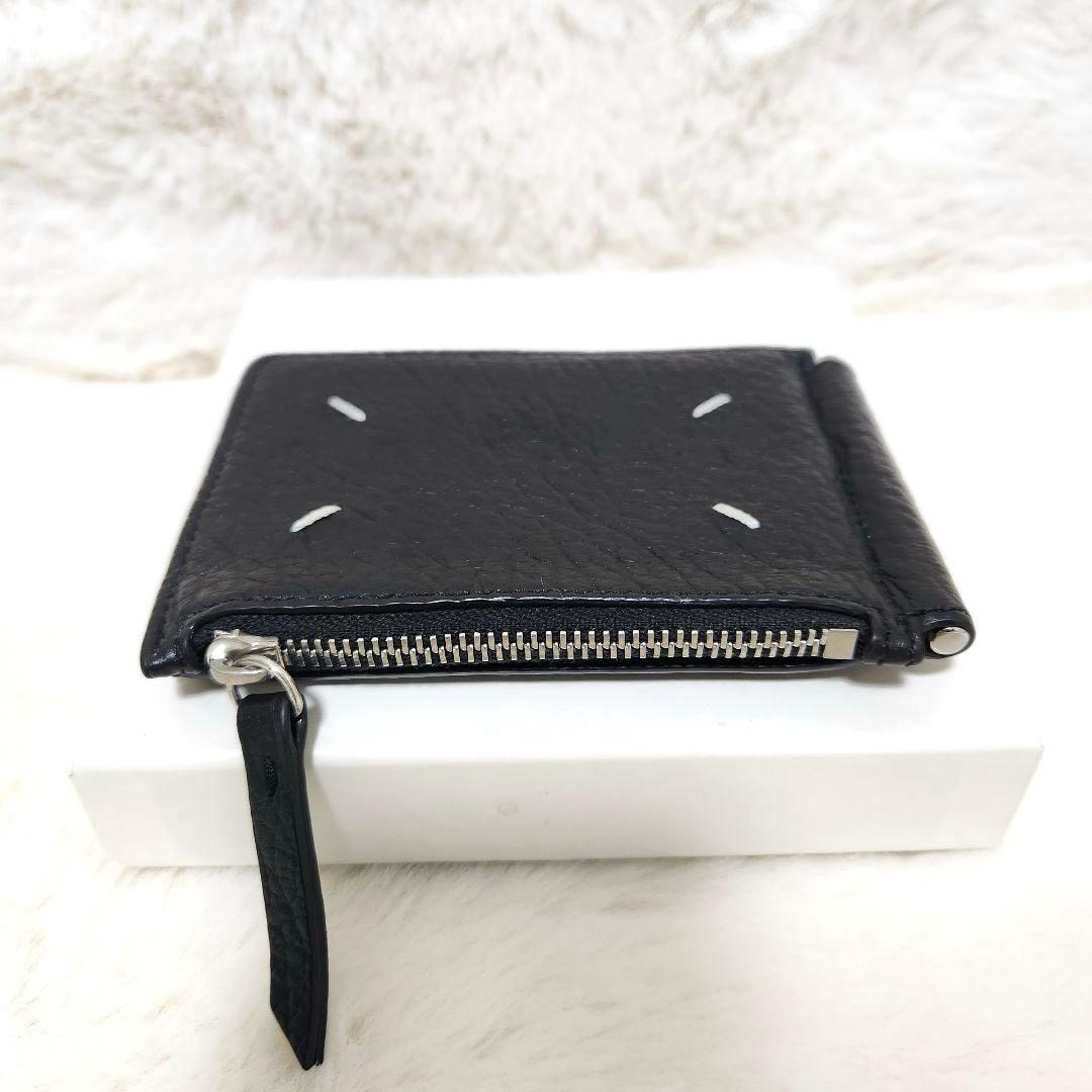 ✨極美品　正規品✨マルジェラ　マネークリップ　二つ折り　ステッチ　カレンダー　黒