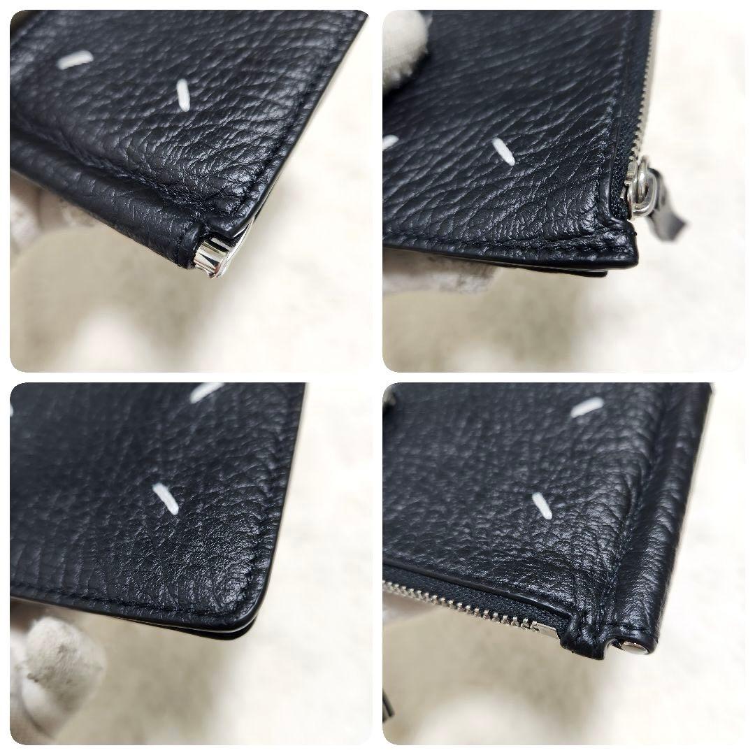 ✨極美品　正規品✨マルジェラ　マネークリップ　二つ折り　ステッチ　カレンダー　黒