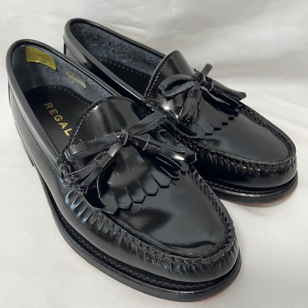 【最終価格‼️】REGAL リーガル ブラック フリンジ タッセル w55b 24