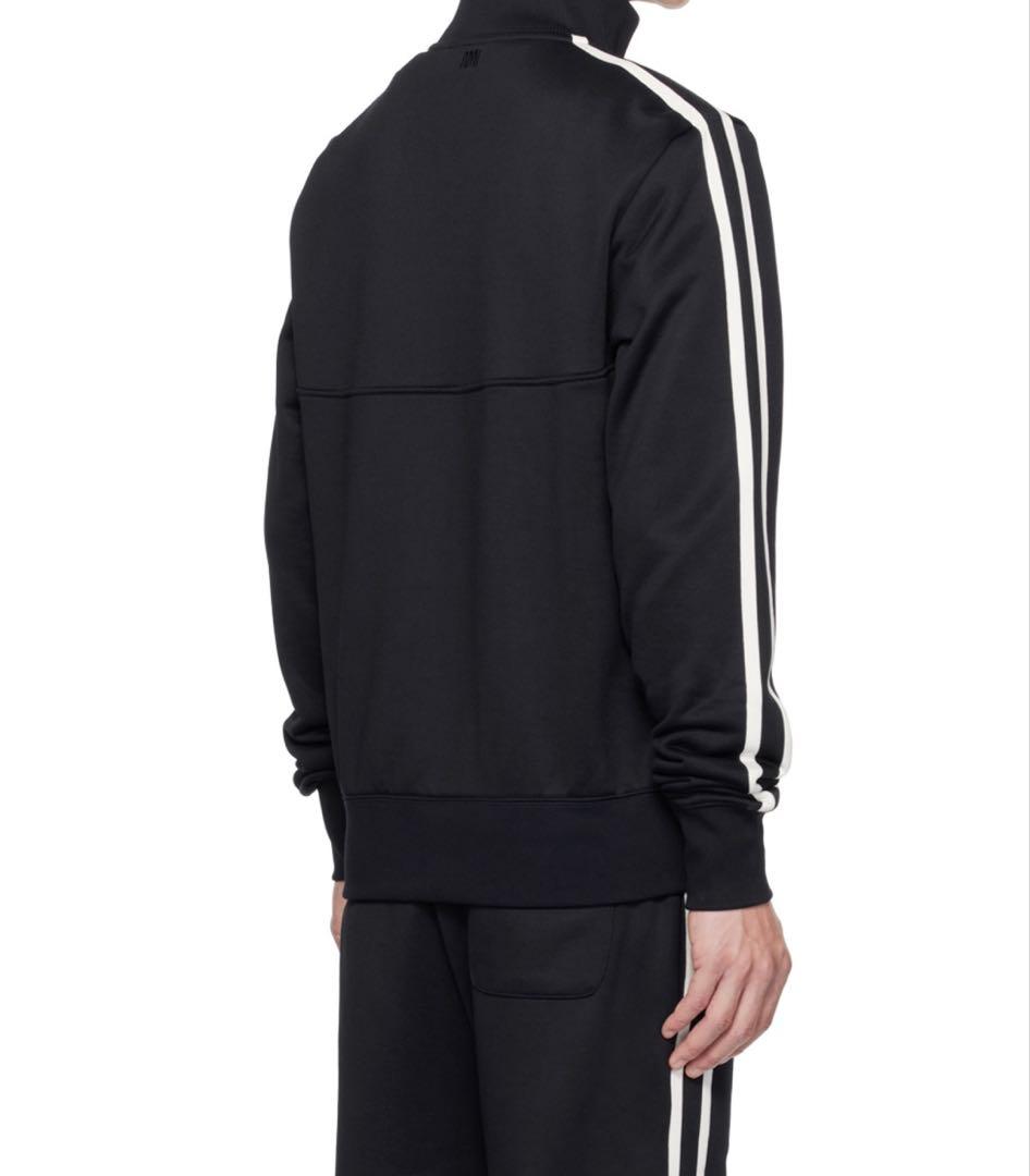 AMI ネイビー ジッパー付きハイネックジャージ アミ サイズS