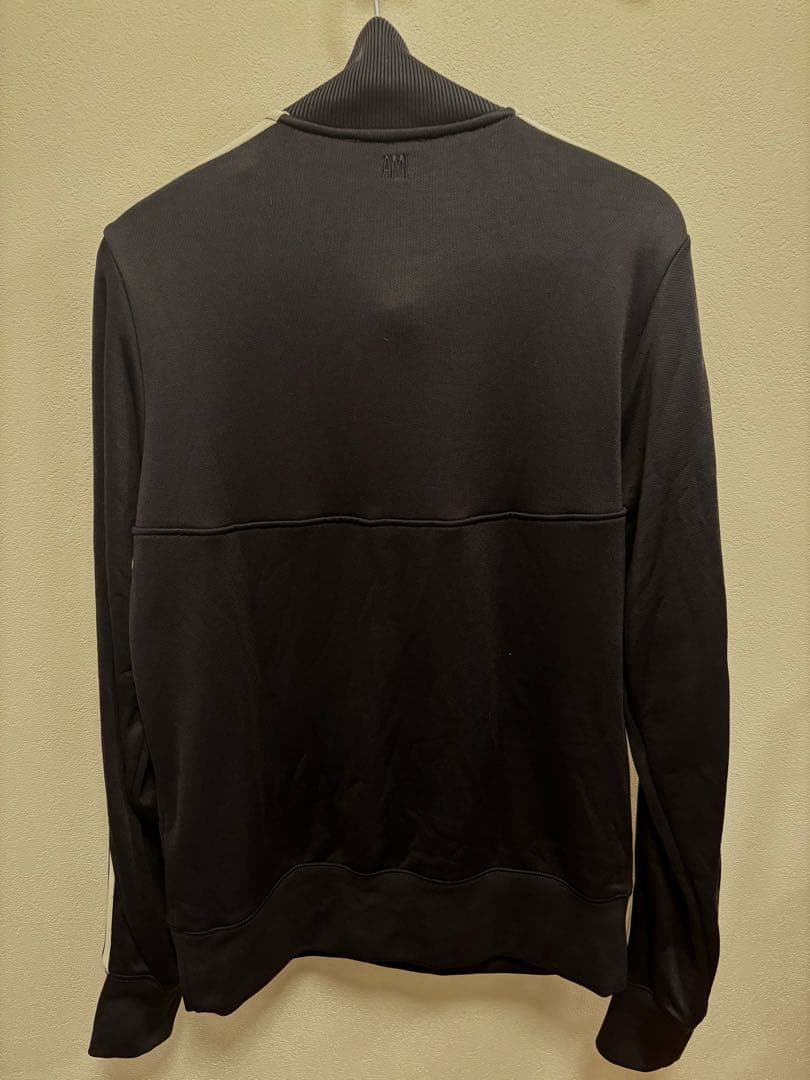 AMI ネイビー ジッパー付きハイネックジャージ アミ サイズS