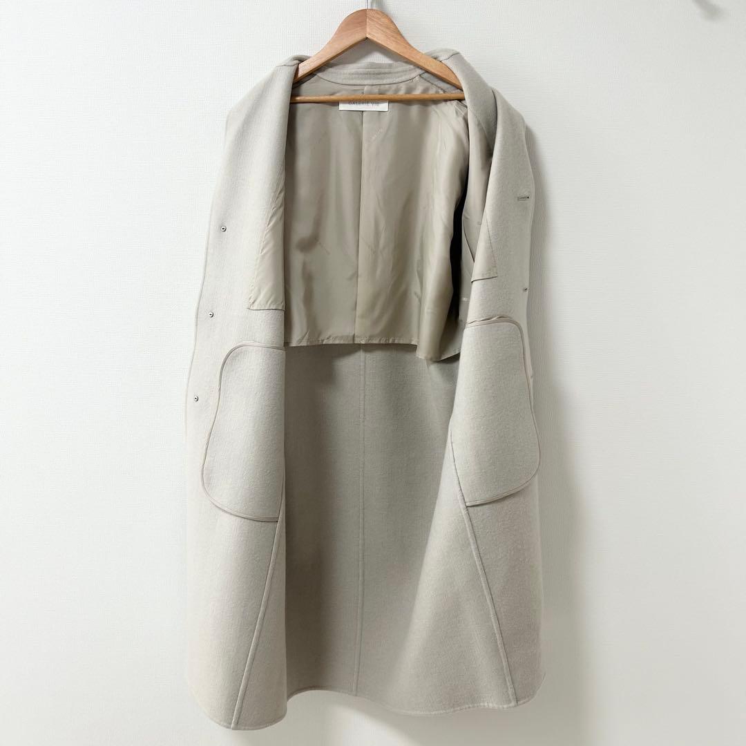 美品✨GALERIE VIE ウールカシミヤライトメルトン チェスターコート