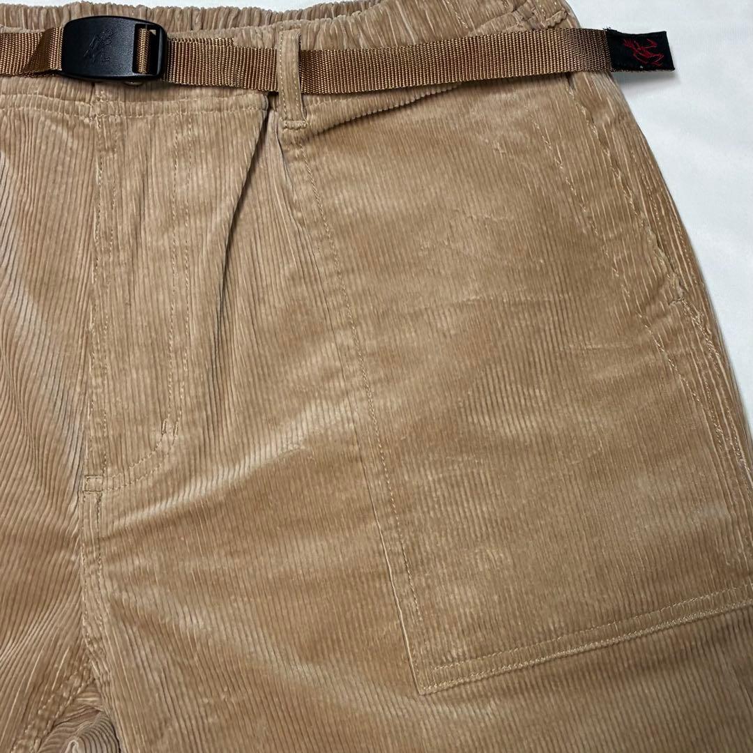 美品 GRAMICCI グラミチ コーデュロイルーズテーパードパンツ ベージュL