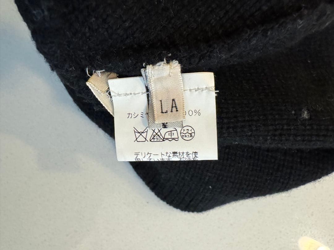 HERMÈS ブラックニット帽