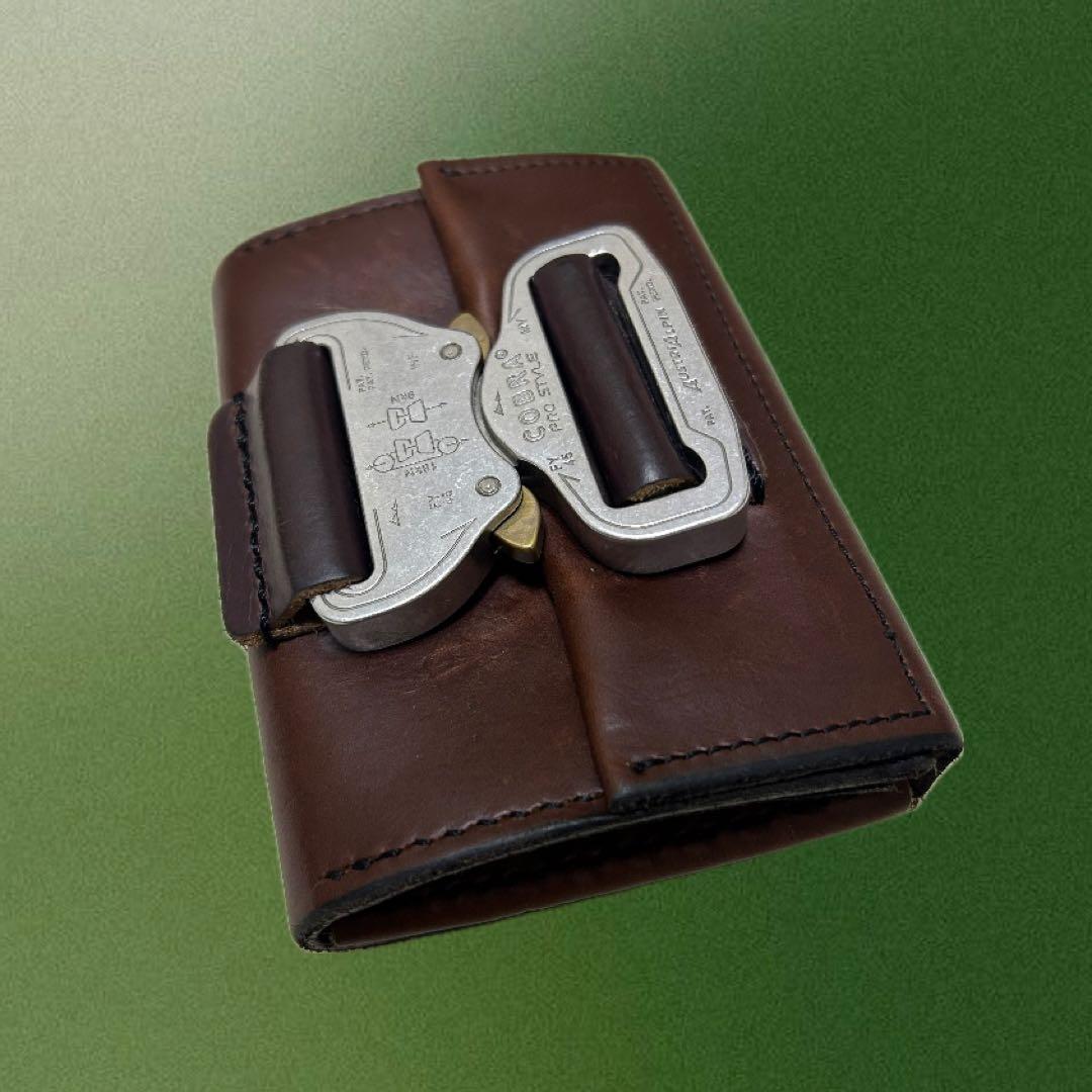 JETSTOCK ジェットストック　レザー ミニ財布 ブラウン 金属バックル付き