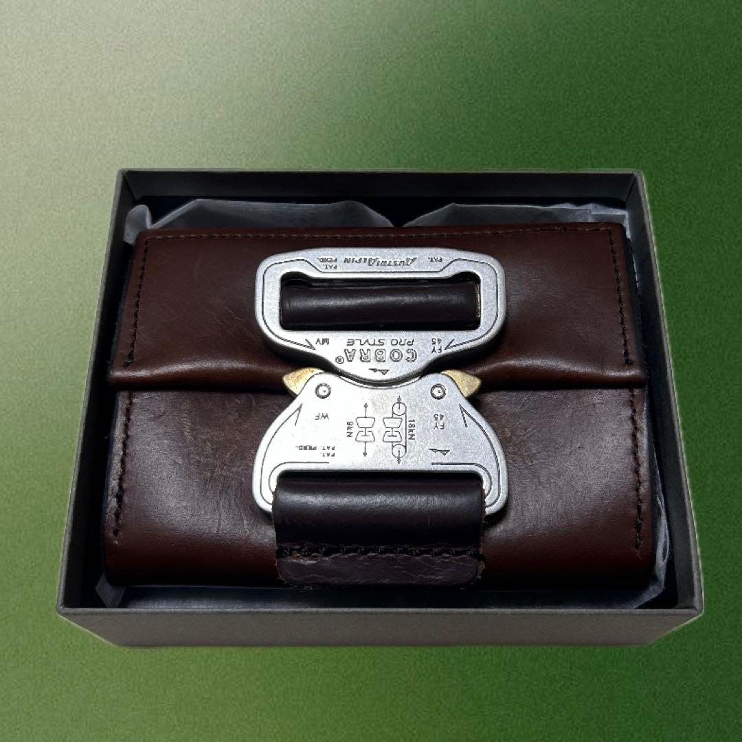 JETSTOCK ジェットストック　レザー ミニ財布 ブラウン 金属バックル付き