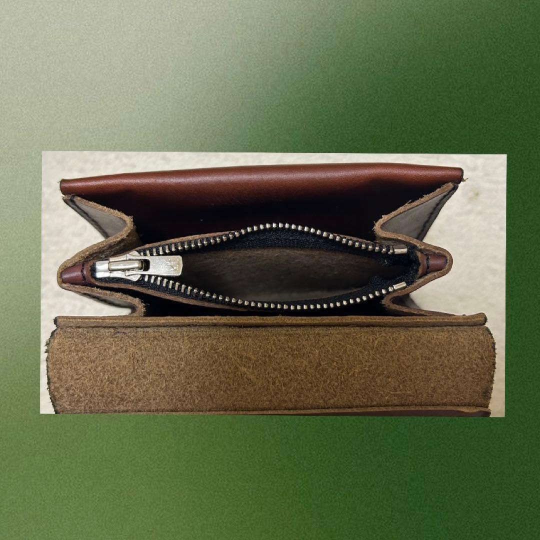 JETSTOCK ジェットストック　レザー ミニ財布 ブラウン 金属バックル付き