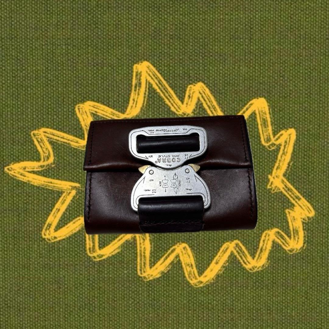 JETSTOCK ジェットストック　レザー ミニ財布 ブラウン 金属バックル付き