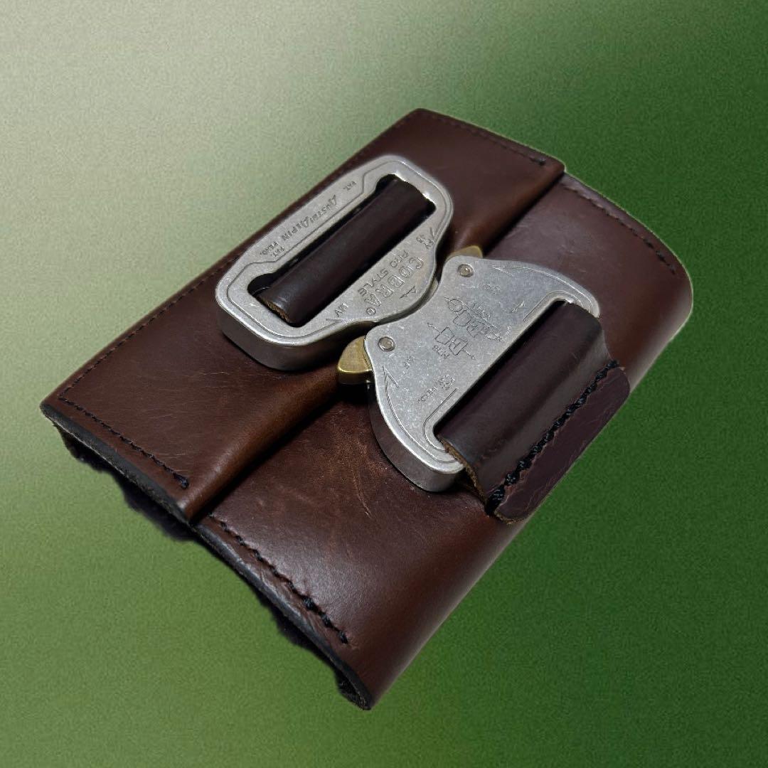 JETSTOCK ジェットストック　レザー ミニ財布 ブラウン 金属バックル付き