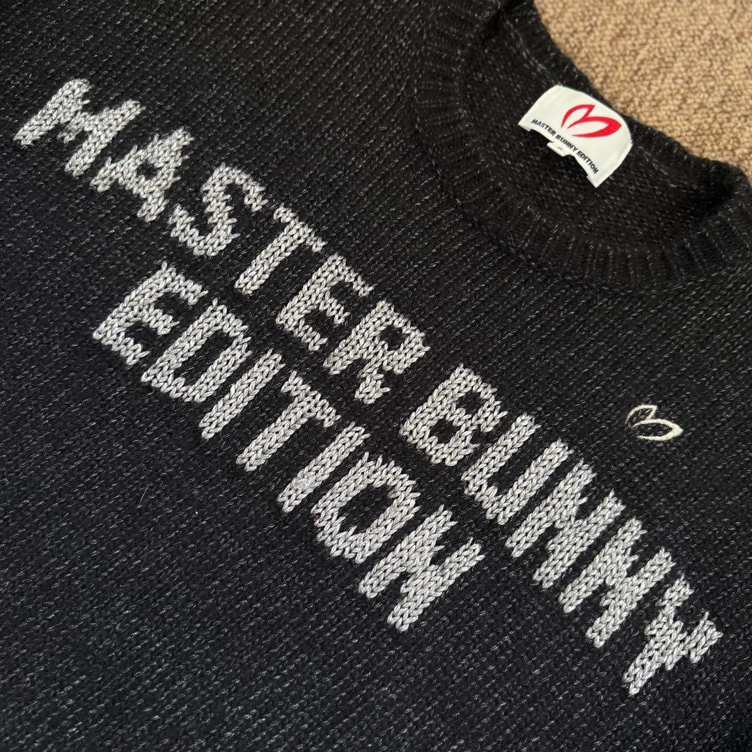 アルパカ素材　美品　マスターバニー　ニット　L〜XL相当　黒　セーター　　5