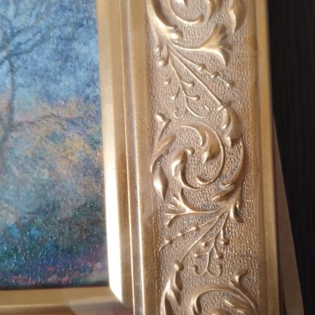 ★新品未使用★クロード-モネ アンティーブの朝65.7×82.1装飾金色油彩額縁