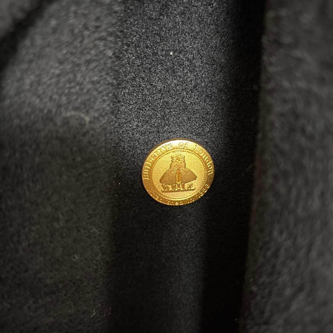 Burberry's 黒 ウール ダブルブレスト コート