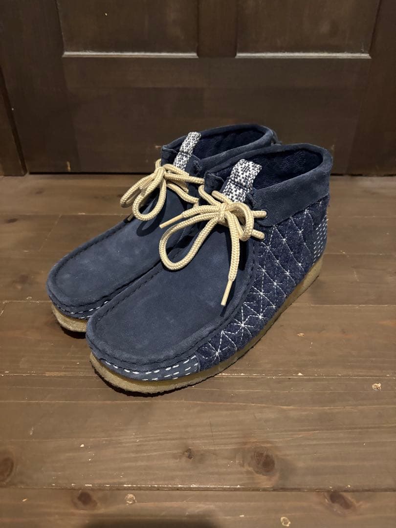 クラークス　オリジナル　刺子　ワラビーブーツ