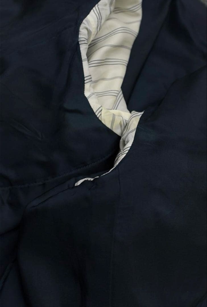 【Theory】セットアップ スーツ ノーカラー 00 ネイビー