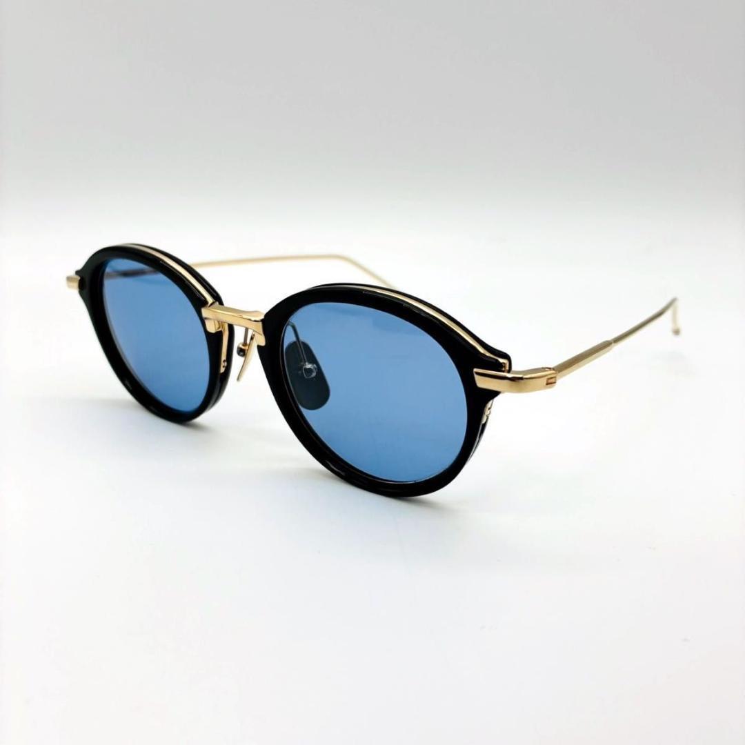 トムブラウン TB-011 サングラス ブルーレンズ 芸能人着用モデル