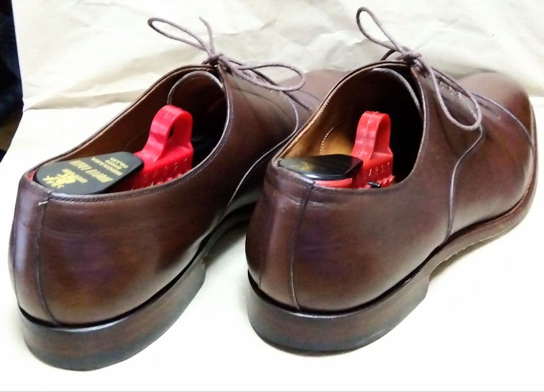 スコッチグレイン ストレートチップ ダークブラウン サイズ26.5