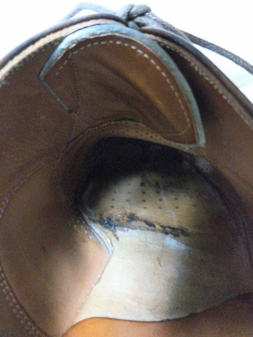 スコッチグレイン ストレートチップ ダークブラウン サイズ26.5