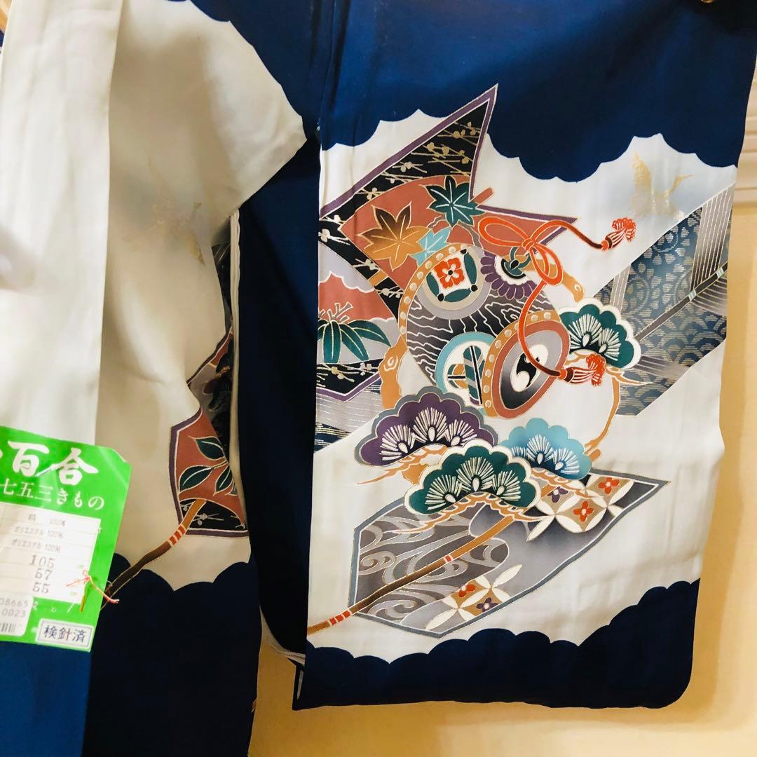 七五三五歳‼️完全️フルセット❤️ 豪華未使用タグ付き‼️日本男子凛々しい鷹豪華刺繍